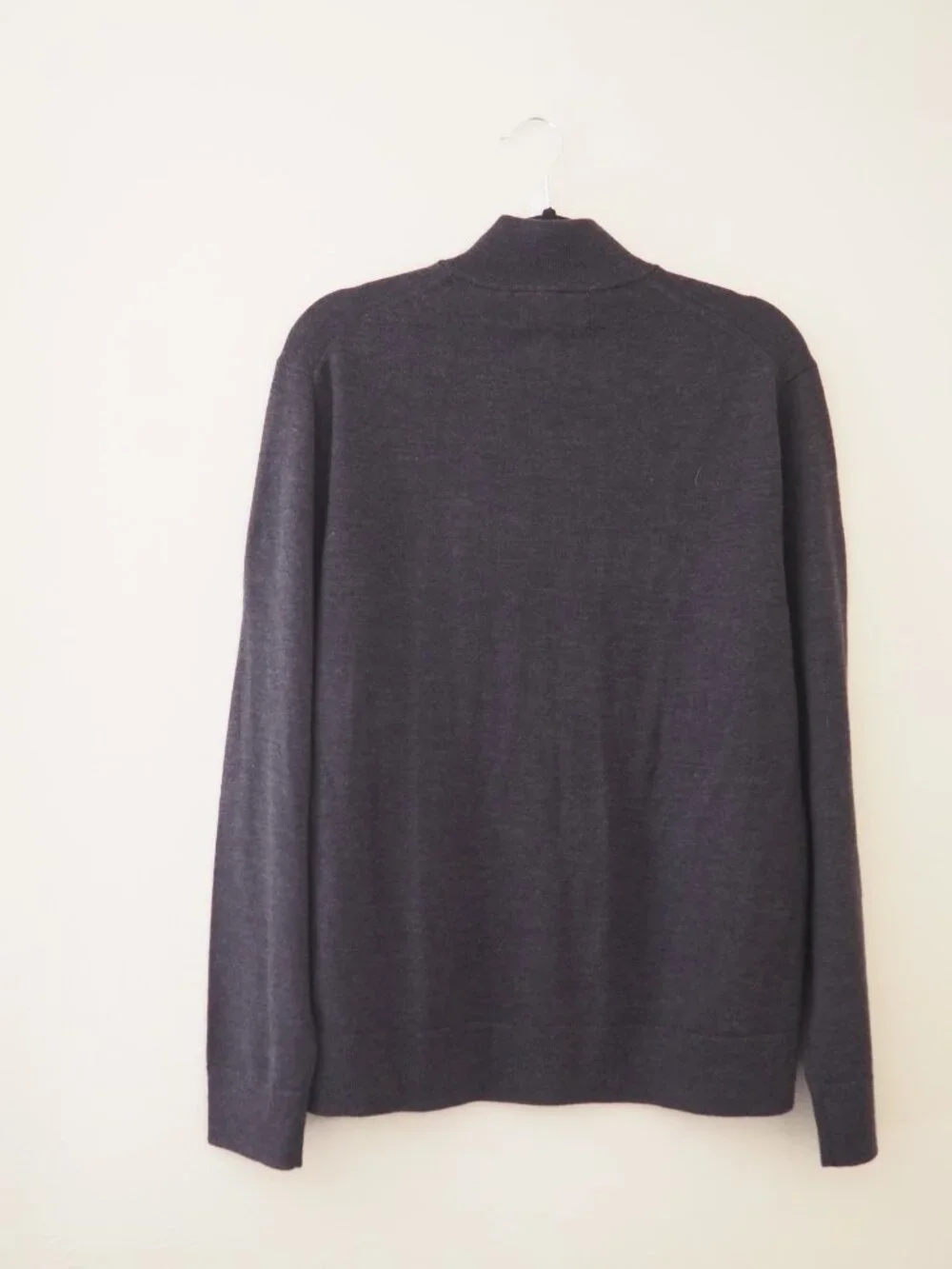 NWT Banana Republic Raoul Italian 100% Merino Wool Half Zip Sweater sz L